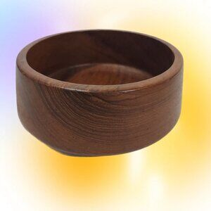 Dolphin Teak Individual Wood Bowl Mid Century Modern Naturalist.
